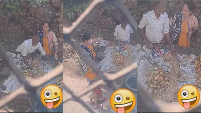 Aunty Outdoor – Handjob In Public Area Video